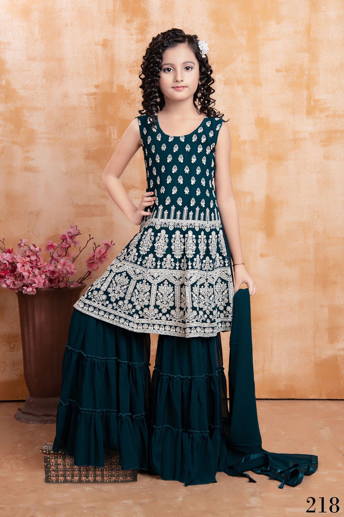 Moonlit Magic Violet Kids Wear Lehenga