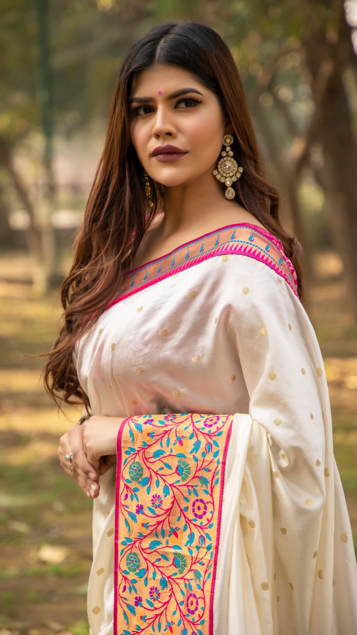 Reception Wear Pathani Silk Saree