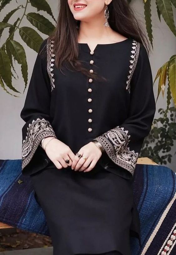 Classic Black Comfort Kurti