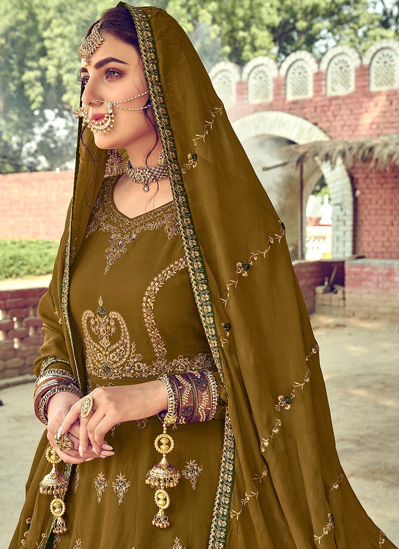 Georgette Embroidery Designer Gharara Suit